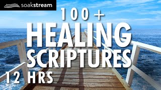 100 Healing Scriptures With Soaking Music  Audio Bible Instrumental Worship Music 12 Hours 2020 [upl. by Alfreda]