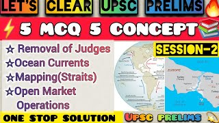 ⚡5️⃣ MCQ 5️⃣ CONCEPT📚UPSC PRELIMSLets Clear Prelims🔥 Session 2️⃣ [upl. by Rebhun340]