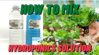 How to Mix Hydroponics Solution [upl. by Joost658]