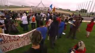 Intervention law protest in Canberra [upl. by Tnomel]