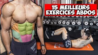 15 MEILLEURS EXERCICES ABDOMINAUX [upl. by Josey256]