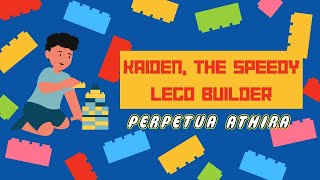 Kaiden The Speedy Lego Builder  Patience Attention to Detail and Creativity [upl. by Sirap313]