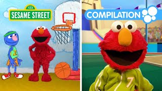 Sesame Street Play Ball with Elmo  1 HOUR of Sports Games and MORE Compilation [upl. by Jerrilyn]