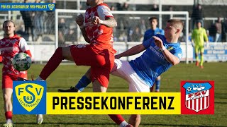 Pressekonferenz  FSV 63 Luckenwalde vs FSV Zwickau 01  Sonntag 28012024  SP19 [upl. by Ahcsas242]