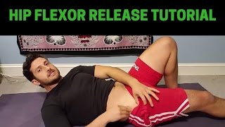 Iliacus Release Tutorial  Hip Flexor Release [upl. by Nosirrah]