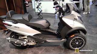 2017 Piaggio MP3 500 ie ABS Scooter  Walkaround  2016 AIMEXpo Orlando [upl. by Lusa]