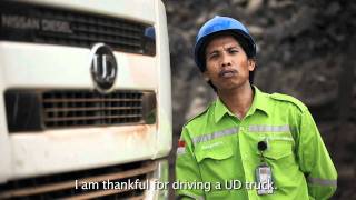 UD Trucks  Heat and heavy hauling in Indonesia [upl. by Lillis]