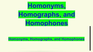 Homonyms Homophones homographJKP constableEnglish grammarjkssbSSCRAILWAY [upl. by Wake]