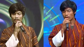 Yewongma by celebrated Pema Rinzin  Golden Voice Bhutan talent [upl. by Slaohcin]