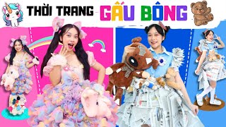 THỜI TRANG GẤU BÔNG KÌ LÂN vs GẤU NÂU  Khi gấu bông là con người [upl. by Kassia]