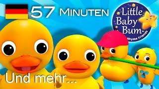 Sechs kleine Entlein  Und noch viele weitere Kinderlieder  von LittleBabyBum [upl. by Rocher94]