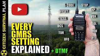 Every GMRS Radio Setting Explained amp How it Works [upl. by Wolfy229]