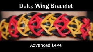 Rainbow Loom® Delta Wing Bracelet [upl. by Ahtnamas]