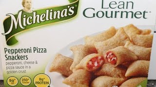 Michelina’s Lean Gourmet Pepperoni Pizza Snackers Review [upl. by Mihsah269]