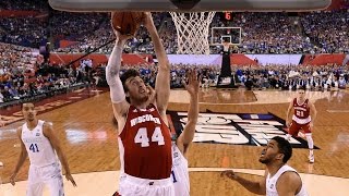 Wisconsin vs Kentucky Frank Kaminsky andone [upl. by Enerol64]