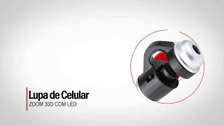 Lupa para Celular Zoom 30D com Led [upl. by Nitz257]