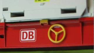 ModellbahnNeuheiten 192 Trix 24110 Container Tragwagen Set DB [upl. by Omland425]