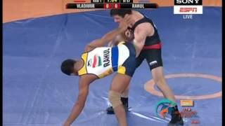 Pro Wrestling League 2017 Rahul Aware Vs Vladimir 5th Jan  Mumbai Maharathi Vs NCR Punjab Royals [upl. by Anstus]