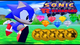 Sonic Recharged  All Medals amp Chaos Emerald Locations Sonic Roblox Fangame [upl. by Hannis]