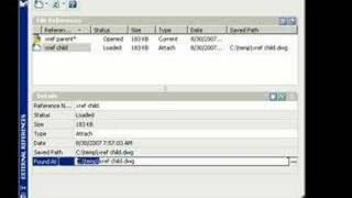 Remove xref path  AutoCAD 2008 [upl. by Aryt]