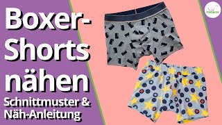 Boxershorts nähen  Nähanleitung Schnittmuster BAWAH [upl. by Nadruoj]