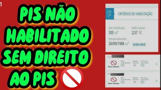 PIS SEM DIREITO 🚫  COMO HABILITAR O PIS NA CARTEIRA DE TRABALHO DIGITAL 2022 ATUALIZADO [upl. by Annet]