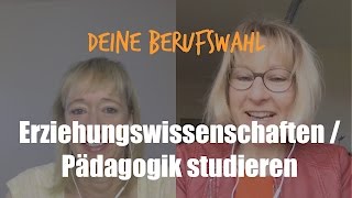 Berufswahl Erziehungswissenschaften Pädagogik studieren  Studium Pädagogik [upl. by Eberly]