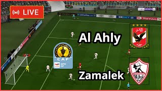 Al Ahly vs Zamalek live caf Super Cup final full match Football simulation Gameplay PC [upl. by Ellecram]