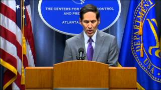 CDC press conference on Dallas Ebola case [upl. by Aelyk504]