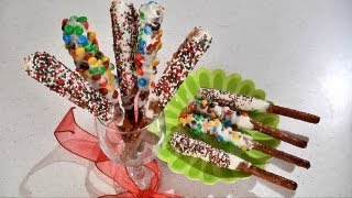 Double Dipped Pretzel Rods  Merry Christmas [upl. by Tyre]