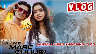 Dil Me Mare Chhuri Aj amp Prerna Santali Song Shooting Video Raju Soren amp Rupali vlog42 RAZZ YT HOME [upl. by Kassel359]