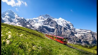 LuzernInterlakenJungfraujoch  Scenic Train Ride HappyRail [upl. by Wilscam479]