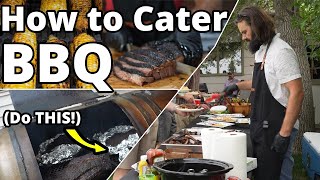 How I CATER large BBQ events ALL BY MYSELF [upl. by Ranip]