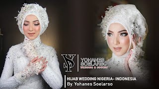 TUTORIAL HIJAB PENGANTIN NIGERIAINDONESIA [upl. by Yrahca]