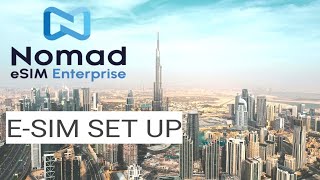 Nomad Esim Data service Setup step by step for beginners 2024 [upl. by Adniles]