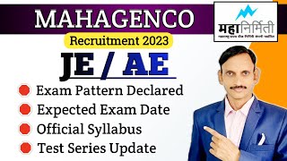 MAHAGENCO JE AE Exam Pattern Declared I Expected Exam Date I Latest Update I [upl. by Jourdain642]