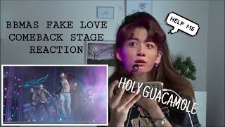 BTS 방탄소년단 Fake Love BBMAs Comeback stage REACTION [upl. by Zeena]