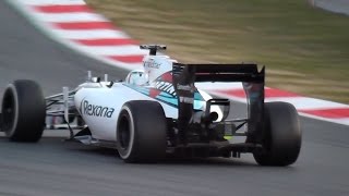 Mercedes F1 Engine sounding on track  Formula 1 2015 [upl. by Yrdua]