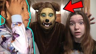 DOGMAN IN OUR HOUSE JILLIAN AND ADDIE REACTION VIDEO [upl. by Ailee837]