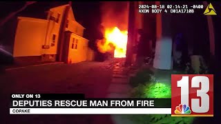 Deputies rescue man from Copake fire [upl. by Dronel716]