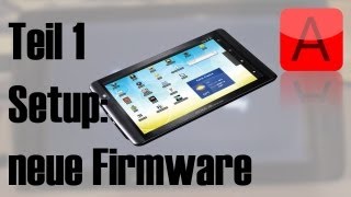 Archos 70 Internet Tablet einrichten  Teil 1 Firmware neu installieren DeutschGerman HD [upl. by Felizio]