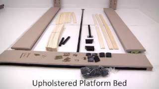 Mantua Upholstered Platform Bed Setup Video [upl. by Soane]