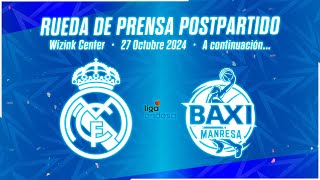 Postgame Press Conference  Real Madrid vs Baxi Manresa  Jornada 5 ACB [upl. by Eldwen]