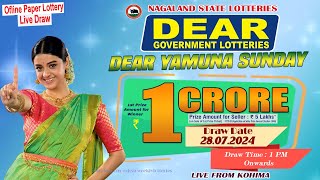 LOTTERY SAMBAD DEAR 1 PM 28072024 NAGALAND LOTTERY LIVE DEAR LOTTERY LIVE LOTTERY SAMBAD [upl. by Roberts]