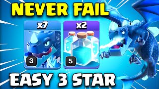 Never Fail  Th12 Electro Dragon Attack Strategy  New TH12 Clone Spell Electro Dragon Strategy Coc [upl. by Hearn]