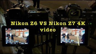 Nikon Z6 VS Z7 4k Video in Lowlight up to ISO 51200 [upl. by Claiborn]