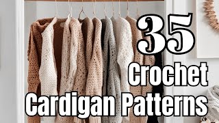 35 Free Crochet Cardigans for every season [upl. by Rudy]