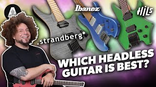 Headless Guitar Shootout  Rabea amp Pete Try Ibanez Strandberg amp HILS Guitars [upl. by Esinet]