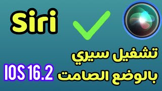 سيري بالوضع الصامت  سيري وضع صامت  تفعيل الوضع الصامت Siri [upl. by Gwenn]