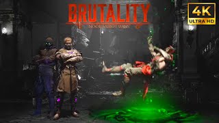 MK1 All 8 Noob Saibot Brutalities Premium Unlocks  Mortal Kombat 1 Khaos Reigns DLC [upl. by Asyal38]